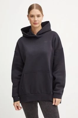 Under Armour bluza Icon Fleece Ultra damska kolor czarny z kapturem gładka 1386501