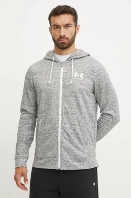 Under Armour bluza męska kolor biały z kapturem gładka