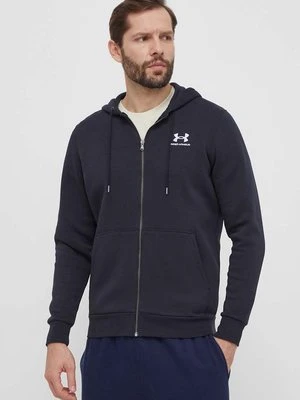 Under Armour bluza męska kolor czarny z kapturem gładka 1373881