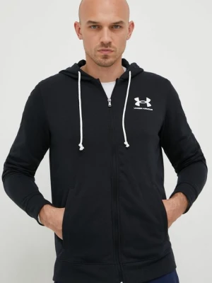 Under Armour bluza męska kolor czarny z kapturem gładka