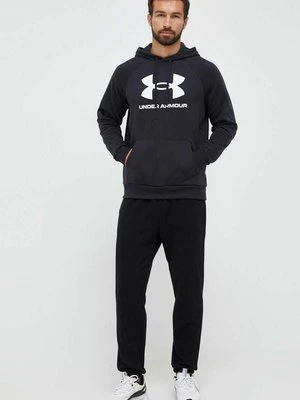 Under Armour bluza męska kolor czarny z kapturem z nadrukiem 1379758