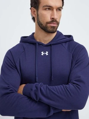 Under Armour bluza męska kolor granatowy z kapturem gładka 1379757