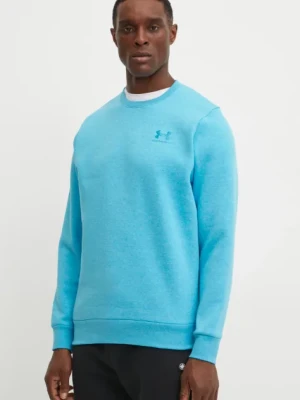 Under Armour bluza męska kolor niebieski z aplikacją