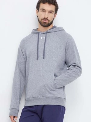 Under Armour bluza męska kolor szary z kapturem gładka 1379757