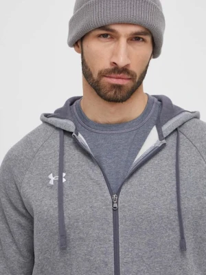 Under Armour bluza męska kolor szary z kapturem gładka 1379767
