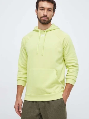 Under Armour bluza męska kolor zielony z kapturem gładka 1379757