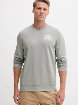 Under Armour bluza męska kolor zielony z nadrukiem