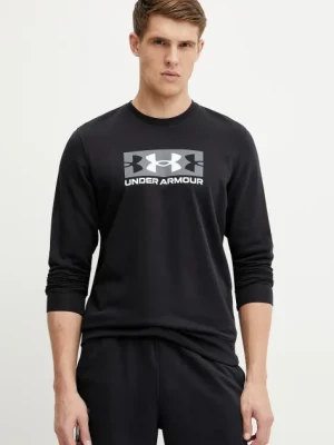 Under Armour bluza Rival Terry męska kolor czarny z nadrukiem 1390140