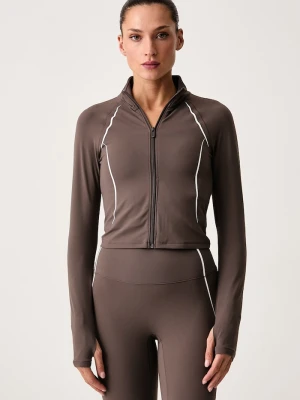 Under Armour bluza rozpinana damska Meridian Contour brązowy