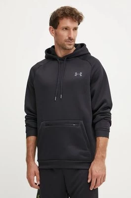 Under Armour bluza treningowa Armour Fleece Pro Kanga kolor czarny z kapturem gładka 1389342