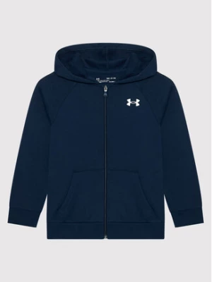 Under Armour Bluza Ua Rival Cotton Full Zip 1357613 Granatowy Loose Fit