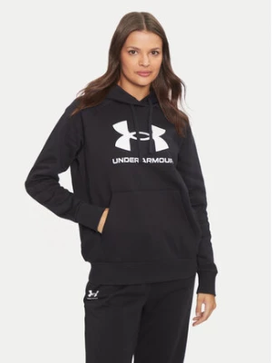 Under Armour Bluza Ua Rival Fleece Big Logo 1379501 Czarny Loose Fit