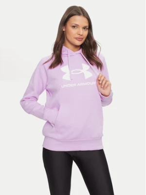 Under Armour Bluza Ua Rival Fleece Big Logo 1379501 Różowy Loose Fit