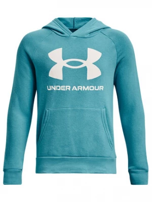 Under Armour Bluza UA Rival Fleece Hoodie 1357585 Zielony Relaxed Fit