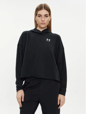 Under Armour Bluza Ua Rival Terry Os Hoodie 1382736-001 Czarny Loose Fit