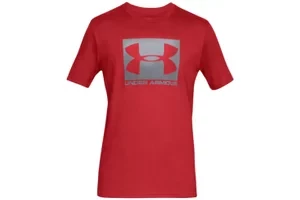 Under Armour Boxed Sportstyle SS Tee 1329581-600, Męskie, Czerwone, t-shirty, bawełna, rozmiar: M