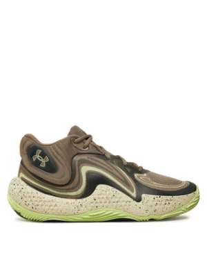 Under Armour Buty do koszykówki Ua Spawn 6 Mid Camo 3028338-200 Szary