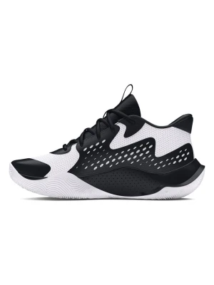 Under Armour Buty "Jet '23" w kolorze biało-czarnym do koszykówki rozmiar: 42,5