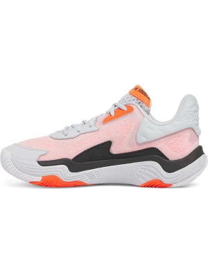 Under Armour Buty w kolorze pomarańczowo-biało-czarnym do koszykówki rozmiar: 43