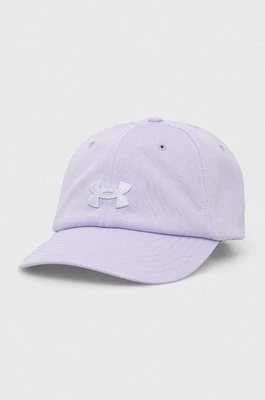 Under Armour czapka z daszkiem kolor fioletowy z aplikacją 1376705