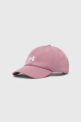 Under Armour czapka z daszkiem kolor różowy z aplikacją 1376705