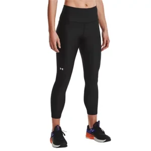 Under Armour HeatGear No Slip Waistband Ankle Leggings 1365335-001, Damskie, Czarne, leginsy, poliester, rozmiar: XS