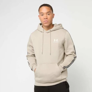 Under Armour Icon Fleece Hoodie Taping mężczyźni Bluzy beż rozmiar Odzież