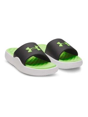 Under Armour Klapki "Ignite Pro 8 Fix" w kolorze czarno-biało-zielonym rozmiar: 42, 5