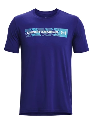 Under Armour Koszulka sportowa "Camo Chest" w kolorze niebieskim rozmiar: XS