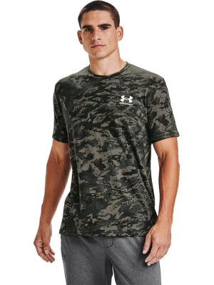 Under Armour Koszulka sportowa "Camo" w kolorze oliwkowo-czarnym rozmiar: L