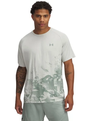 Under Armour Koszulka sportowa w kolorze biało-oliwkowym rozmiar: M