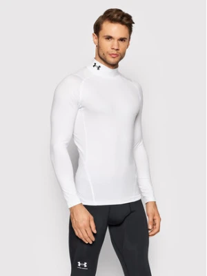 Under Armour Koszulka techniczna HeatGear® Mock 1369606 Biały Skinny Fit