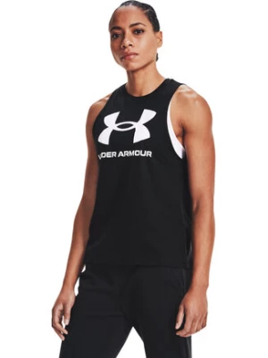 Under Armour Koszulka techniczna Live Sportstyle Graphic Tank 1356297 Czarny Regular Fit