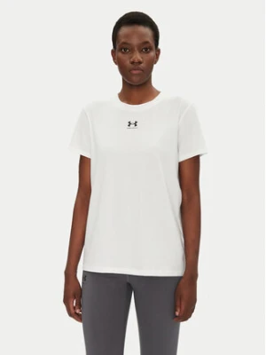 Under Armour Koszulka techniczna Rival Core 1383648 Biały Regular Fit