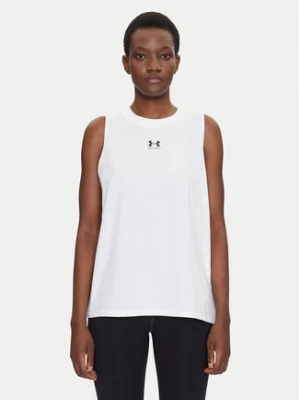 Under Armour Koszulka techniczna Rival Muscle 1383659 Biały Regular Fit