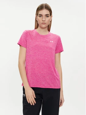 Under Armour Koszulka techniczna Tech Ssc- Twist 1384230-652 Różowy Loose Fit