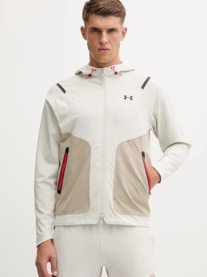 Under Armour kurtka treningowa Unstoppable kolor beżowy przejściowa 1389354