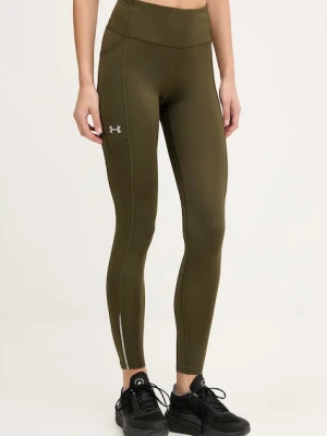 Under Armour legginsy do biegania Fly Fast 3.0 kolor zielony gładkie 1369773