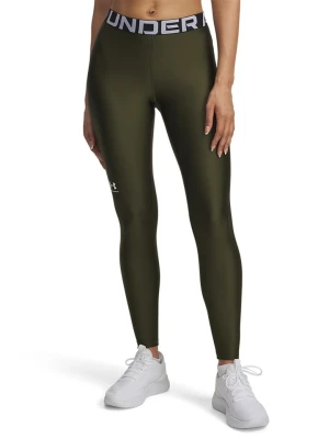 Under Armour Legginsy funkcyjne w kolorze khaki rozmiar: S