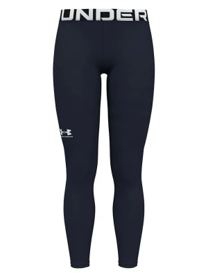 Under Armour Legginsy sportowe "Authentics" w kolorze granatowym rozmiar: S