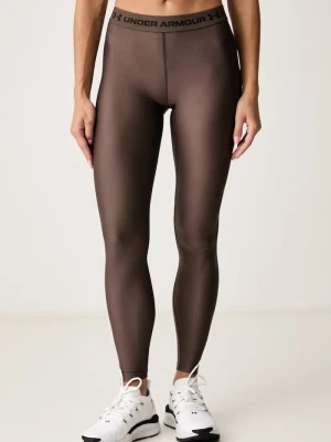 Under Armour legginsy sportowe damskie HeatGear brązowy