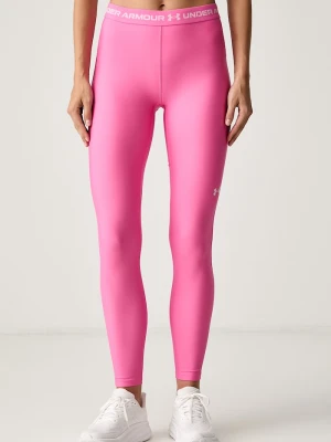 Under Armour legginsy sportowe damskie HeatGear różowy