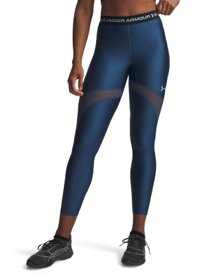 Under Armour Legginsy sportowe "HeatGear Mesh" w kolorze granatowym rozmiar: S