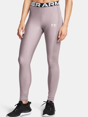 Under Armour Legginsy sportowe "HeatGear Rib" w kolorze jasnoróżowym rozmiar: M