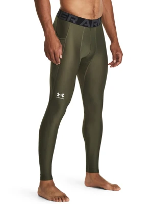 Under Armour Legginsy sportowe "HG Armour" w kolorze khaki rozmiar: XL