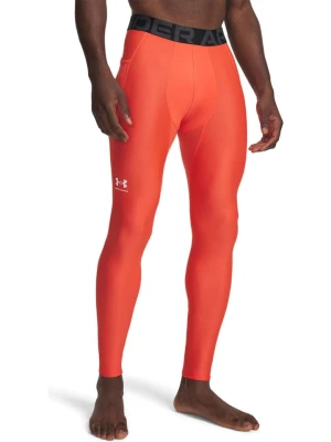 Under Armour Legginsy sportowe "HG Armour" w kolorze pomarańczowym rozmiar: L