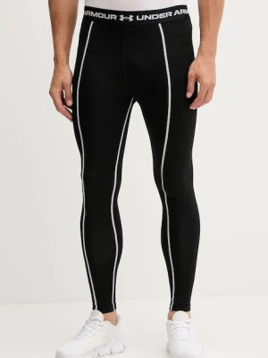 Under Armour legginsy treningowe Cold Weather Grid męskie kolor czarny gładkie 6007128
