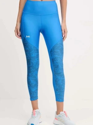 Under Armour legginsy treningowe damskie kolor niebieski wzorzyste 1386407