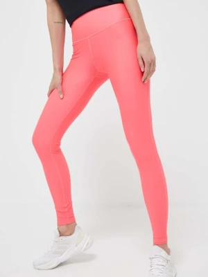 Under Armour legginsy treningowe HG Armour HiRise kolor różowy gładkie 1365336