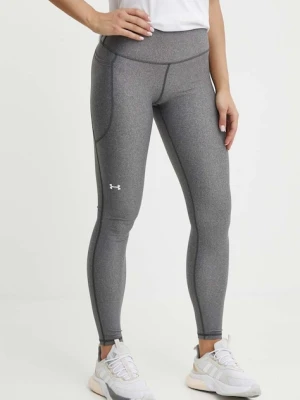 Under Armour legginsy treningowe HG Armour HiRise kolor szary gładkie 1365336